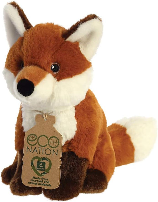 Aurora, 35009, Eco Nation, Fox, 9In, Soft Toy, Brown & White