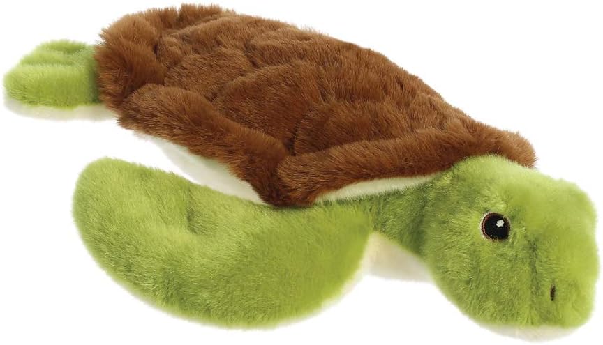 Aurora, 35018, Eco Nation, Turtle, 10.5In, Soft Toy, Green & Brown