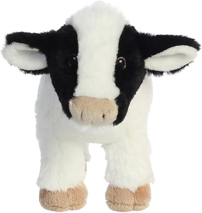 Aurora, 35026, Eco Nation Cow 10In, Soft Toy, White & Black