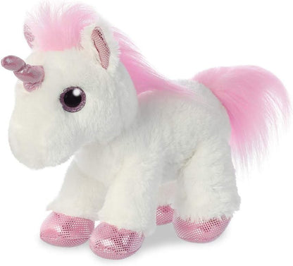 Aurora Peluche Sparkle Tales Princesse Licorne World 60854, 30 cm, Blanc (Multicolore