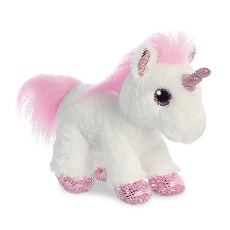 Aurora Peluche Sparkle Tales Princesse Licorne World 60854, 30 cm, Blanc (Multicolore