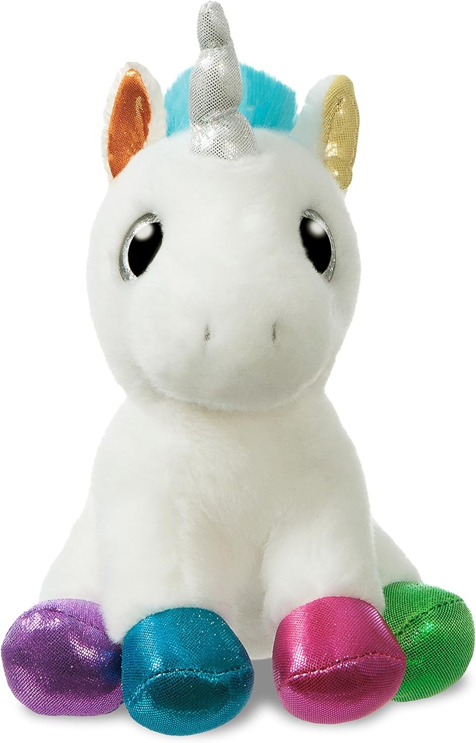 Aurora World 60955 Sparkle Tales Jewel Unicorn Plush Toy, White