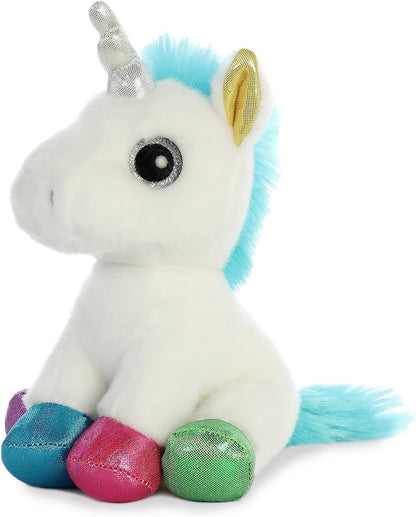 Aurora World 60955 Sparkle Tales Jewel Unicorn Plush Toy, White