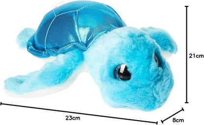 AURORA, 61019, Sparkle Tales, Shelina Aqua Turtle, 7In, Soft Toy, Blue