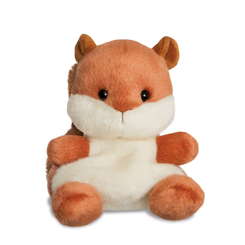 Aurora, 61352, Palm Pals Nibbles Squirrel, 5In, Soft Toy, Brown & Beige
