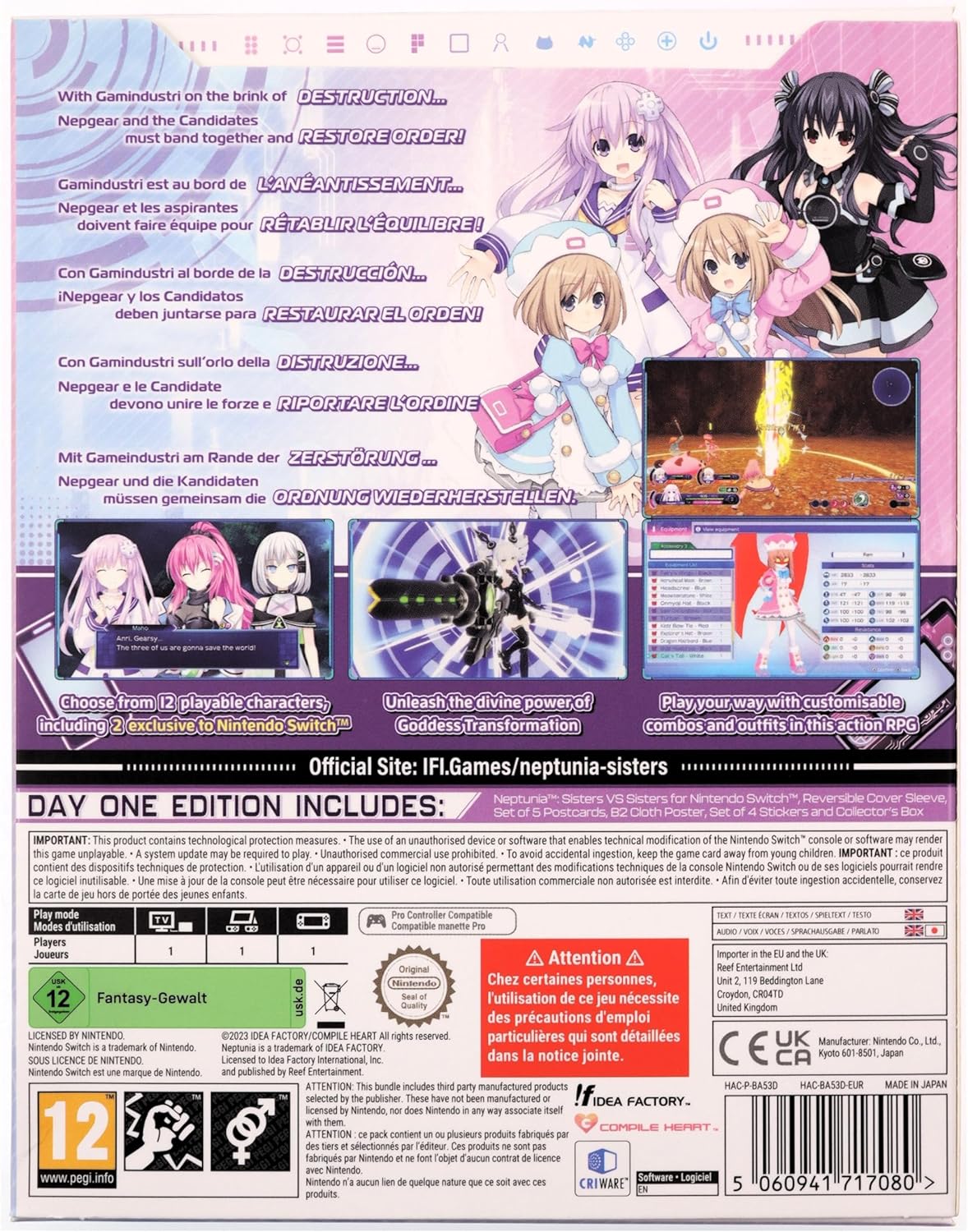 Neptunia: Sisters VS Sisters - Day One Edition (Nintendo Switch
