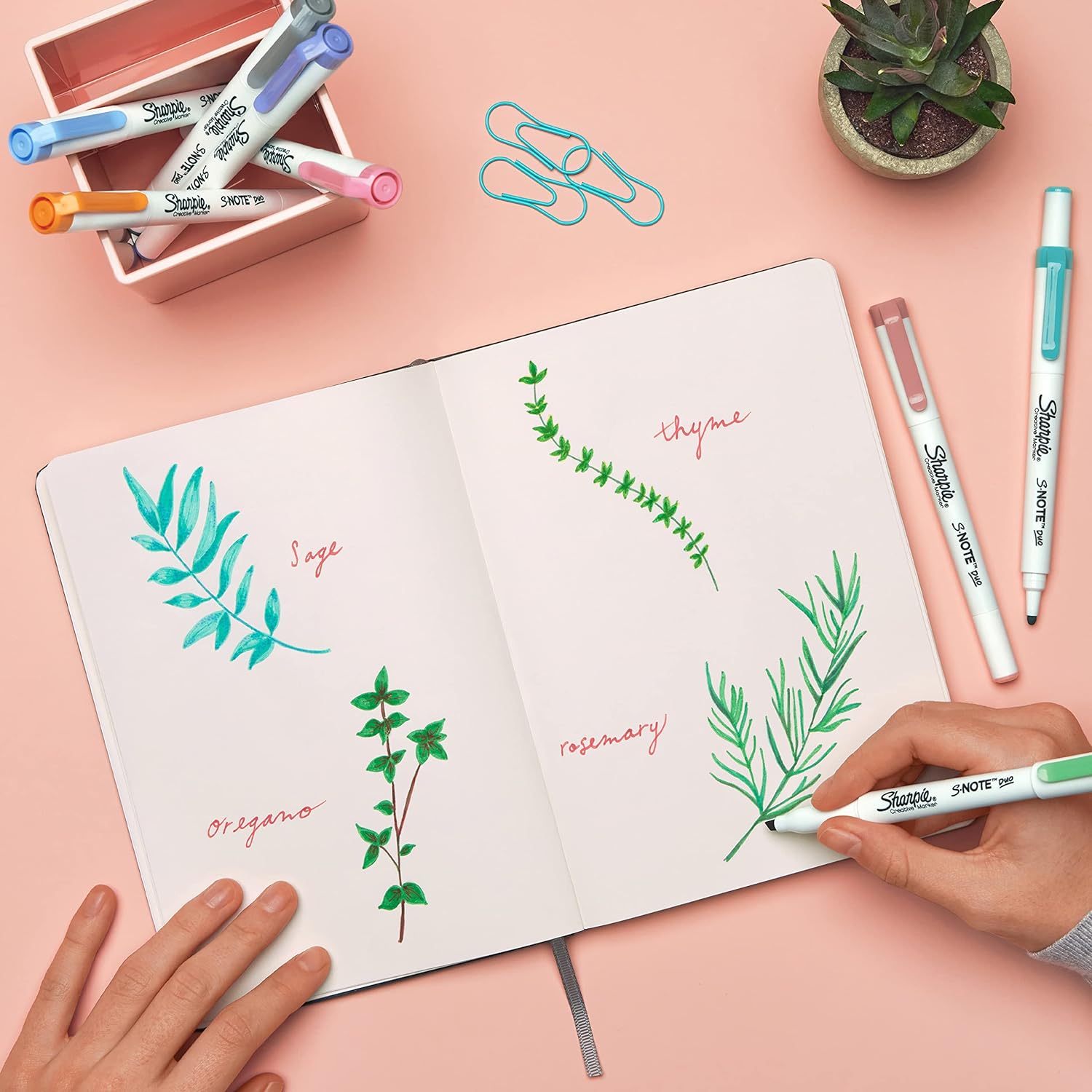 Sharpie S-Note Duo Highlighters | Dual Ended Pastel Creative Markers | Bullet & Chisel Tip for Highlighting, Drawing, Journaling & More | 8 Count