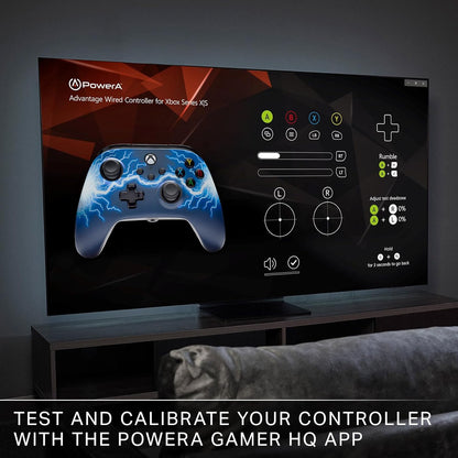 PowerA Advantage Wired Controller for Xbox Series X|S - Arc Lightning, Gamepad, Wired Video Game Controller, Gaming Controller, USB-C, works with Xbox One and Windows 10/11, Officially Licensed