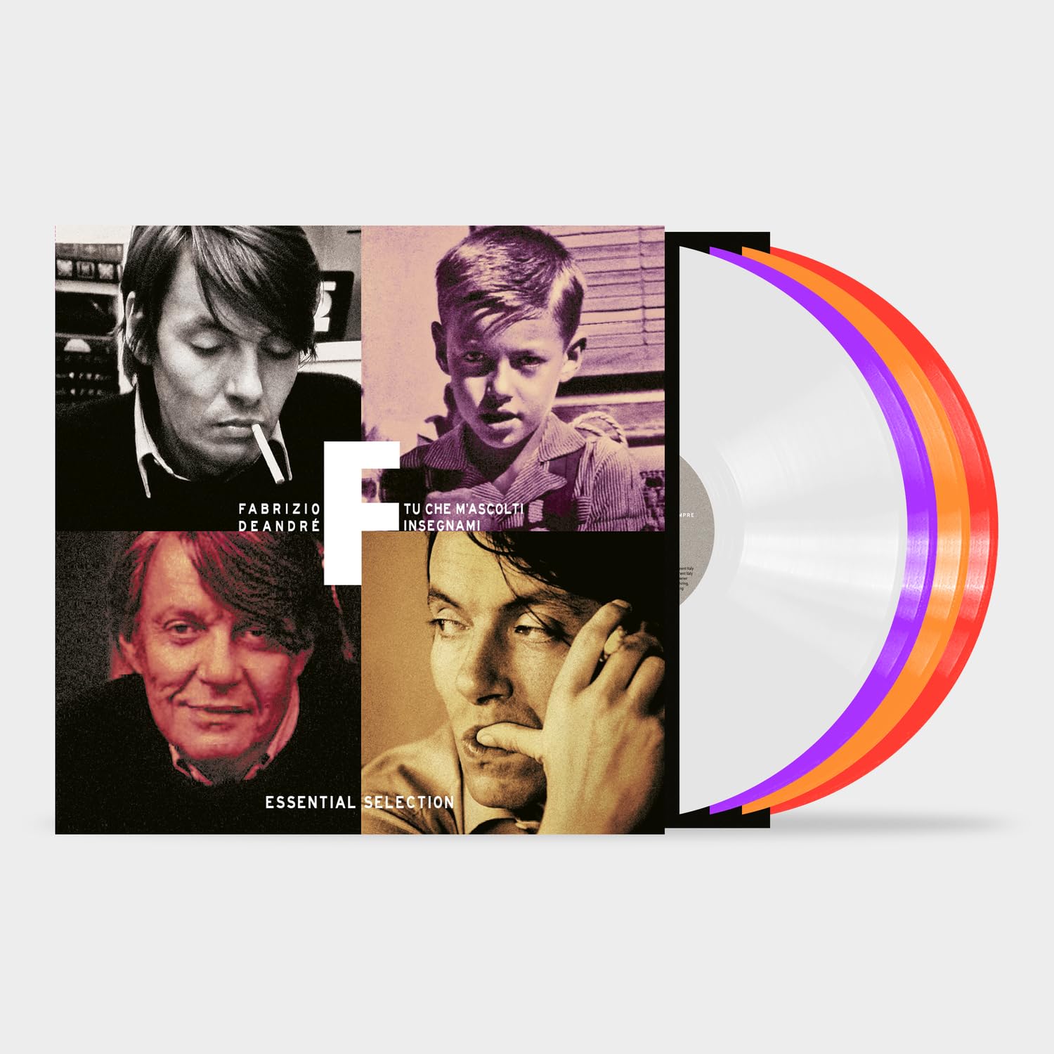 Tu Che M'Ascolti Insegnami - White, Purple, Orange & Red Colored Vinyl
