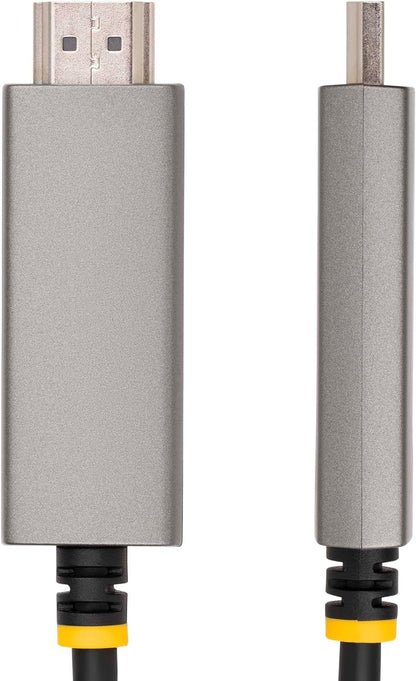 StarTech.com 6ft (2m) USB-C to HDMI Adapter Cable, 8K 60Hz, 4K 144Hz, HDR10, USB Type-C to HDMI 2.1 Video Converter Cable, USB-C DP Alt Mode/USB4/Thunderbolt 3/4 Compatible (135B-USBC-HDMI212M