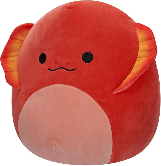 Squishmallows SQCR05415 12-Inch-Maxie The Red Frilled Lizard, Multicolour