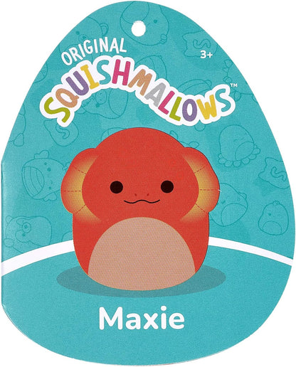 Squishmallows SQCR05415 12-Inch-Maxie The Red Frilled Lizard, Multicolour