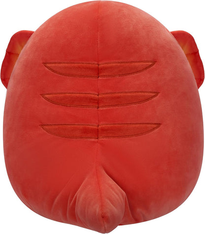 Squishmallows SQCR05415 12-Inch-Maxie The Red Frilled Lizard, Multicolour