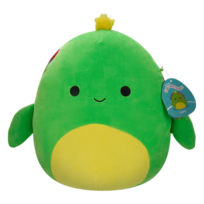 Squishmallows Original 12-Inch - Lars the Neon Green Turtle with Neon Tie-Dye Shell Plush