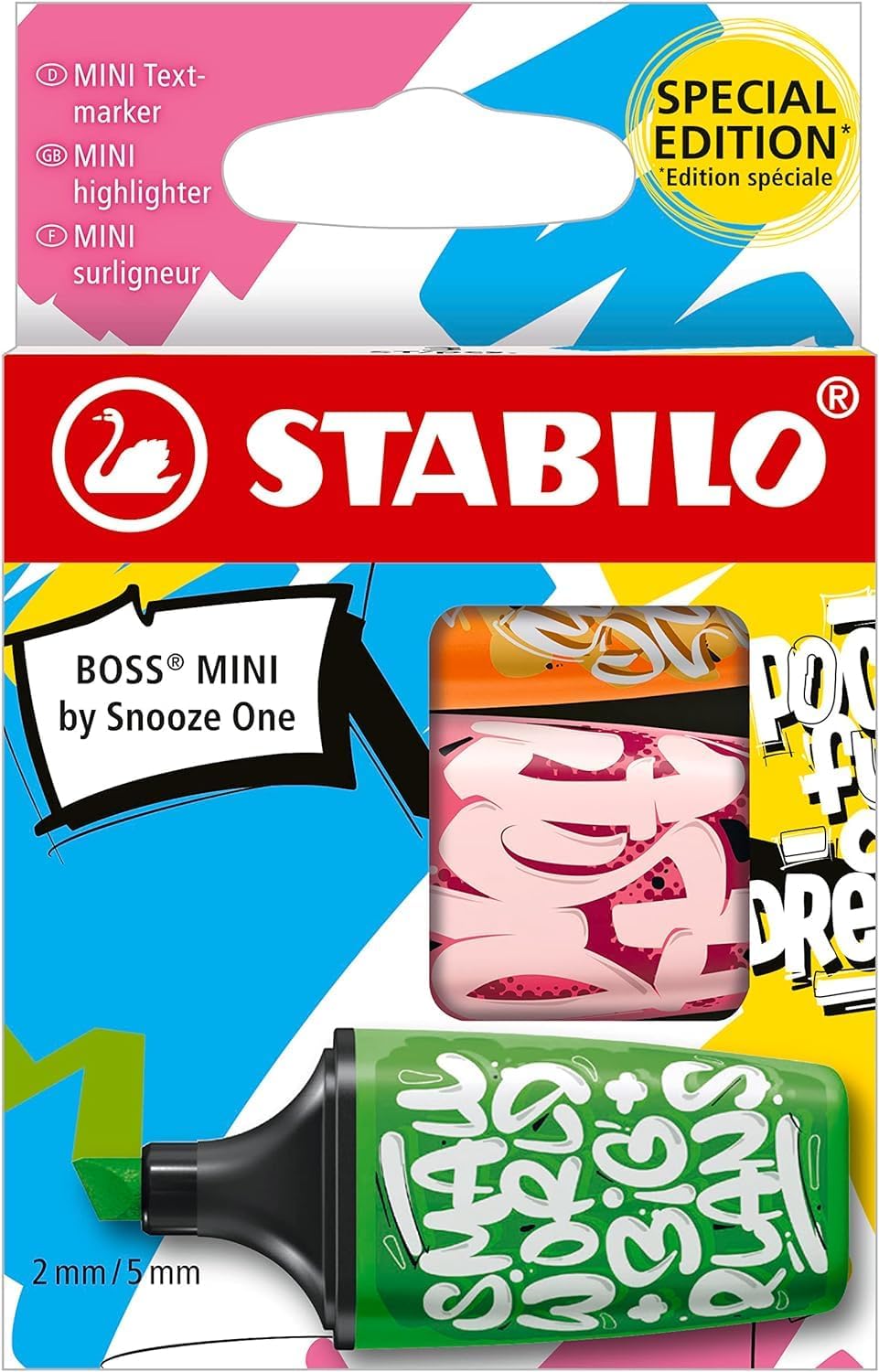 STABILO BOSS MINI Highlighter by Snooze One, Case of 3