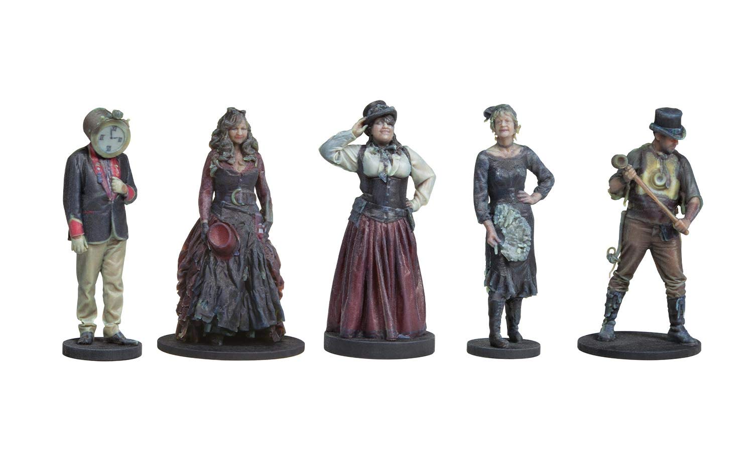 Bassett-Lowke BL8011 SteamPunk passengers standing pack 2 - 5 figures (unpainted