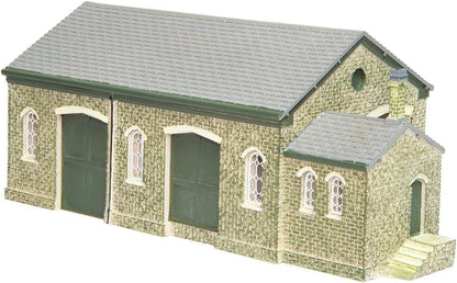 Hornby TT9007 Güterschuppen, Modelleisenbahn TT Spur Gebäude, Modelleisenbahn Zubehör zum Hinzufügen von Landschaft, Dioramen, Wald, Gebäuden und mehr, Modellbau Kits - Maßstab 1/120 Modellzubehör