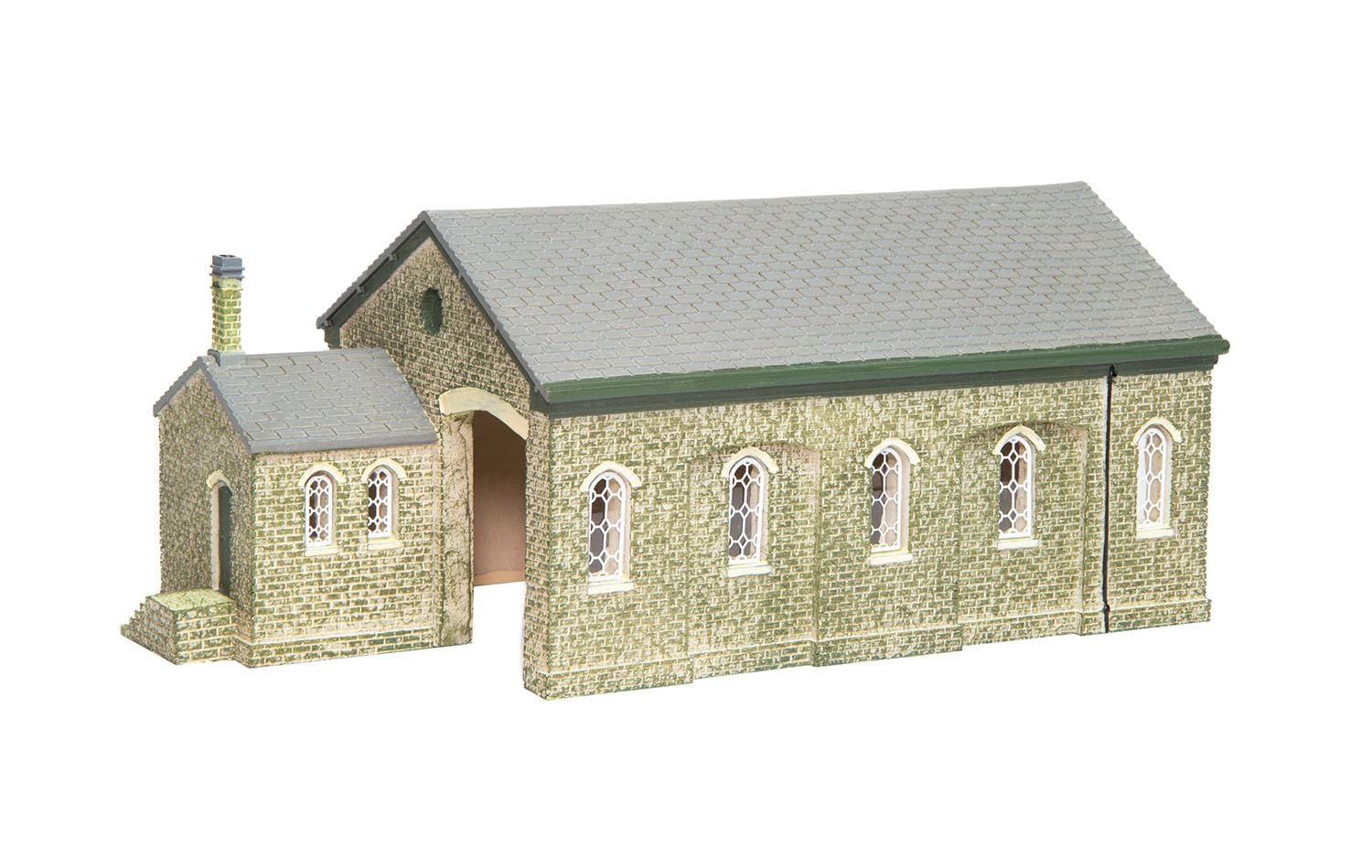 Hornby TT9007 Güterschuppen, Modelleisenbahn TT Spur Gebäude, Modelleisenbahn Zubehör zum Hinzufügen von Landschaft, Dioramen, Wald, Gebäuden und mehr, Modellbau Kits - Maßstab 1/120 Modellzubehör