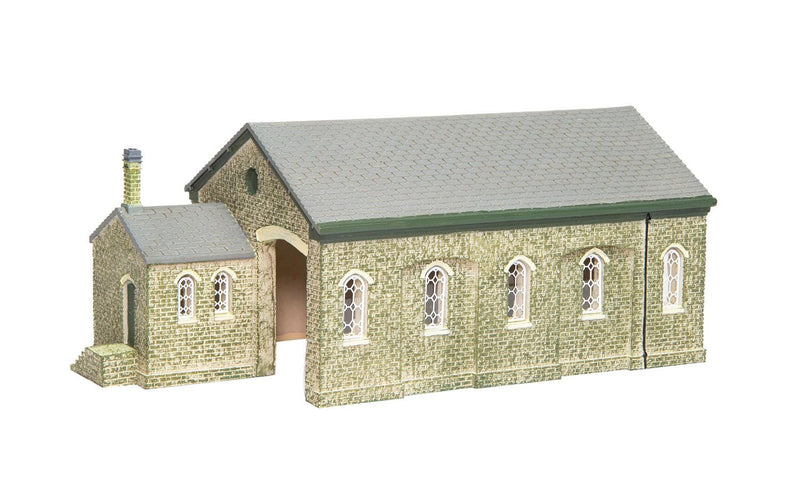Hornby TT9007 Güterschuppen, Modelleisenbahn TT Spur Gebäude, Modelleisenbahn Zubehör zum Hinzufügen von Landschaft, Dioramen, Wald, Gebäuden und mehr, Modellbau Kits - Maßstab 1/120 Modellzubehör