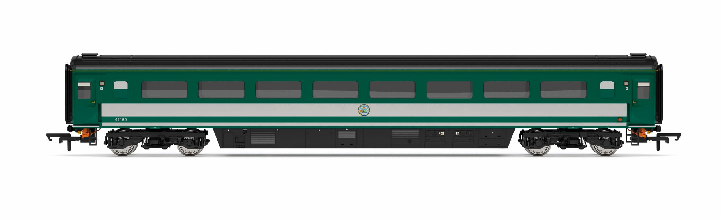 Hornby R40352A Rail Charter Services, MK3 Trailer First Disabled, 41160 - Era 11 Rolling Stock - Coaches Modelleisenbahn Zug 00 Spur