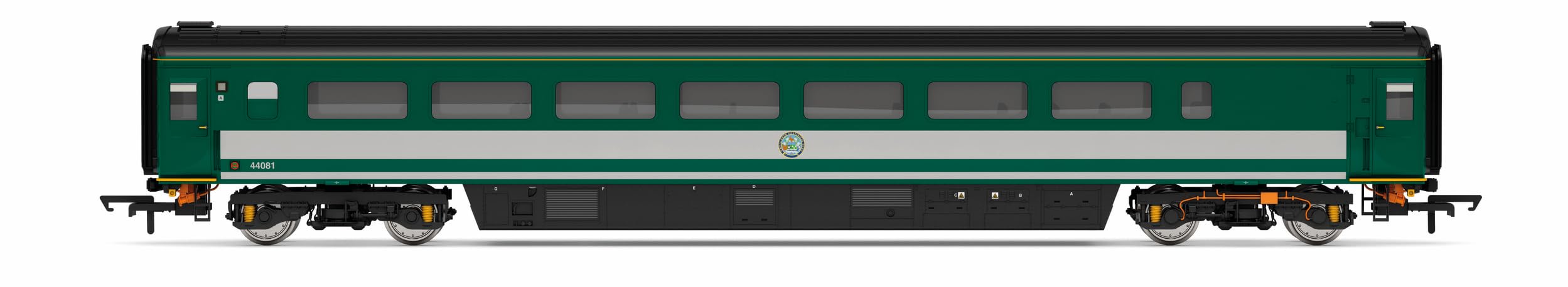 Hornby R40353 Rail Charter Services, MK3 Trailer Guard First, 44081 - Era 11 Rolling Stock - Coaches Modelleisenbahn Zug 00 Spur