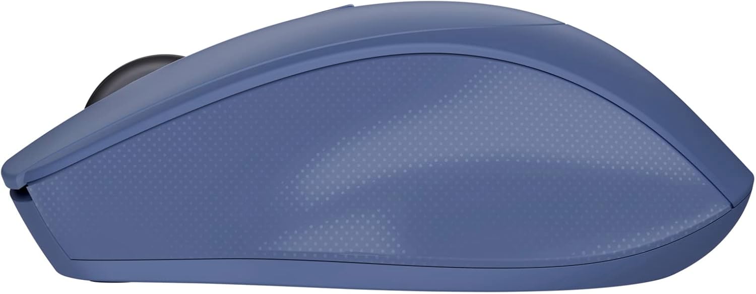 Trust Zaya Rechargeable Wireless Mouse for Laptop, 800-1600 DPI, RF 2.4GHz, Storable USB Micro Receiver, For Left and Right Hand Users, Compact Optical Computer Mouse for PC, Mac, Home Office - Blue