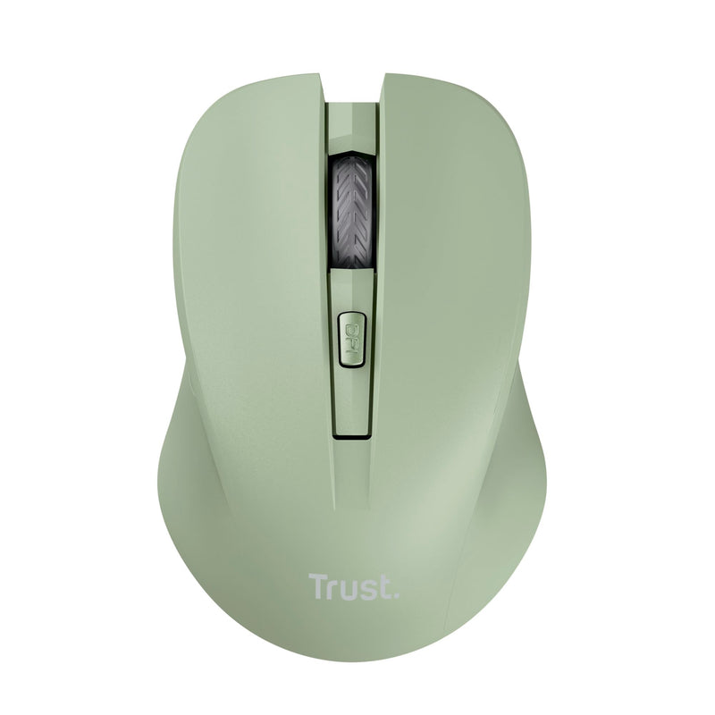 Trust Mydo Silent Wireless Mouse, 82% Recycled Plastics, 1000-1800 DPI, Storable USB Receiver, RF 2.4GHz, For Left and Right Hand Users, Quiet Optical Computer Mouse for PC, Laptop, Mac