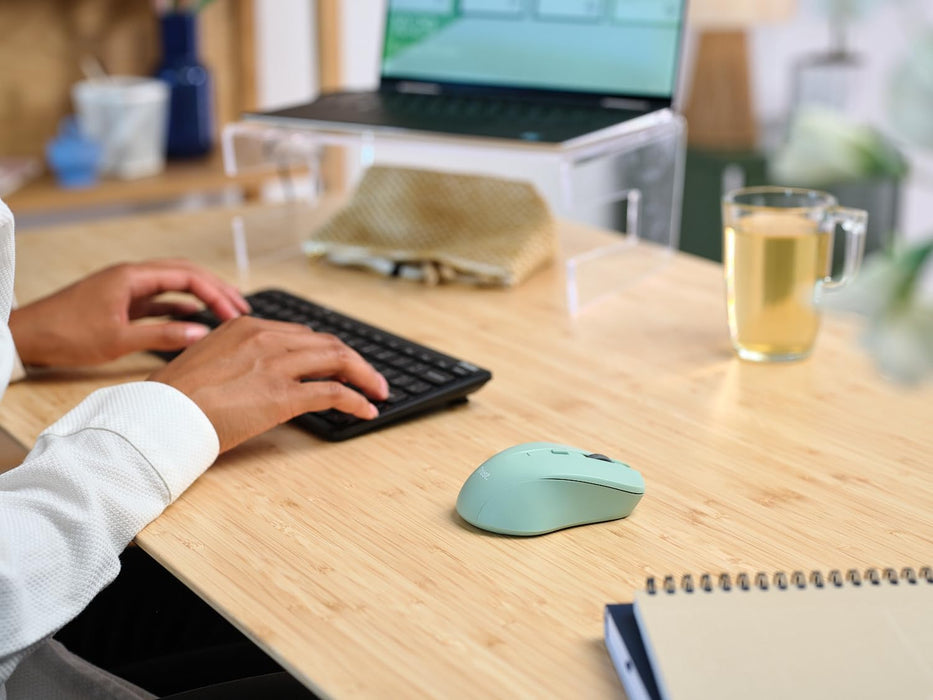 Trust Mydo Silent Wireless Mouse, 82% Recycled Plastics, 1000-1800 DPI, Storable USB Receiver, RF 2.4GHz, For Left and Right Hand Users, Quiet Optical Computer Mouse for PC, Laptop, Mac