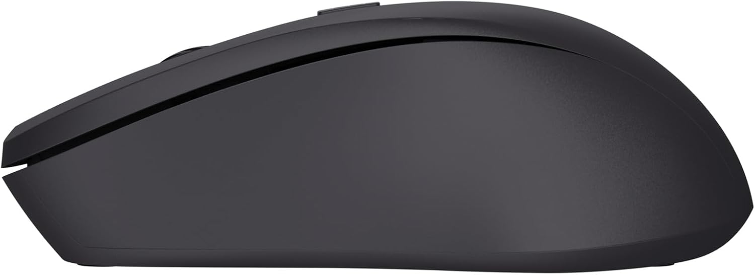 Trust Mydo Silent Wireless Mouse, 82% Recycled Plastics, 1000-1800 DPI, Storable USB Receiver, RF 2.4GHz, For Left and Right Hand Users, Quiet Optical Computer Mouse for PC, Laptop, Mac
