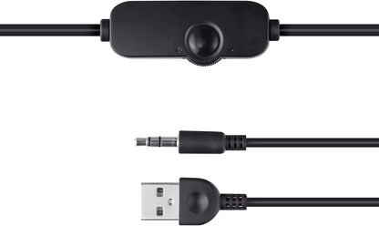 Trust Polo Compact PC Speakers 2.0, 8W (4W RMS), USB Powered Speaker Set, Jack AUX 3.5mm, Inline Control, Small Stereo Computer Speakers for PC Desktop/Laptop - Black