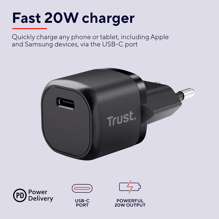 MAXO 20W USB-C CHARGER BLACK