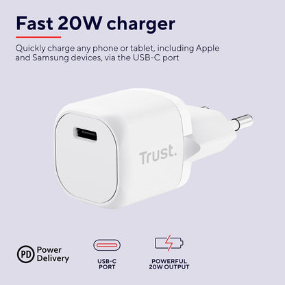 MAXO 20W USB-C CHARGER WHITE