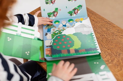 PLAYPRESS Farmyard Pop-out Build and Play Playset - One of the UK's Most Popular Farm Toys - Interactive 3D Construction Toy - 12 Animals and Characters - Eco-Friendly - Foldable - Ages 4 and Over