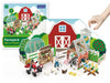 PLAYPRESS Farmyard Pop-out Build and Play Playset - One of the UK's Most Popular Farm Toys - Interactive 3D Construction Toy - 12 Animals and Characters - Eco-Friendly - Foldable - Ages 4 and Over