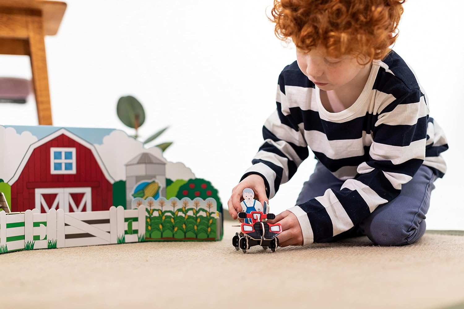 PLAYPRESS Farmyard Pop-out Build and Play Playset - One of the UK's Most Popular Farm Toys - Interactive 3D Construction Toy - 12 Animals and Characters - Eco-Friendly - Foldable - Ages 4 and Over