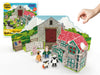 PLAYPRESS Shaun The Sheep Mossy Bottom Pop-out Playset - Includes Farmers House, Shaun, Timmy & Other Characters - Eco-Friendly Building Toys - Ages 5+