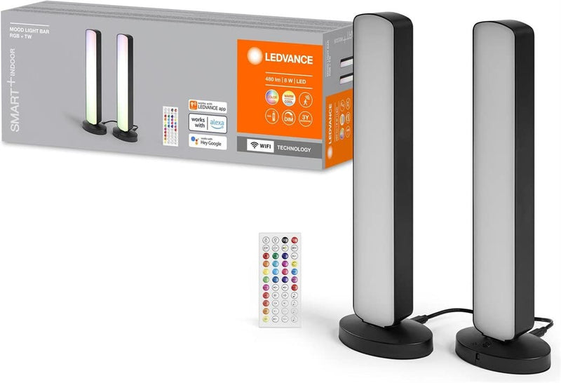 Ledvance - Smart+ Mood Light Bar - 480Lm, 8W, Wifi, Rgb+827-865, Black