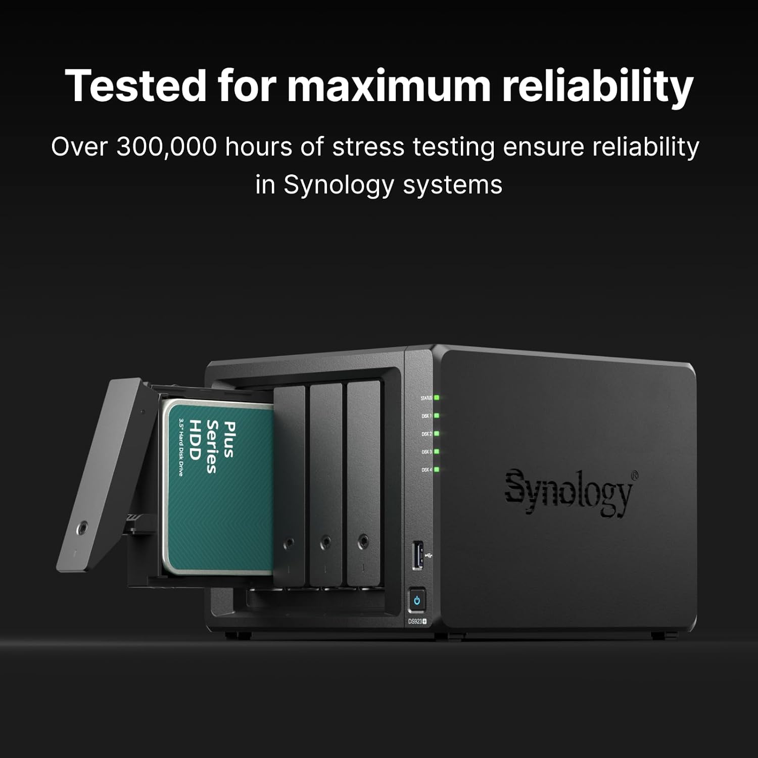 Synology, HAT3310, 8TB, 3.5" SATA Home User HDD, MTTF 1 Million Hours