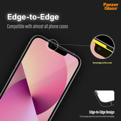 PanzerGlass™ Screen Protector for iPhone 13 mini Case Friendly Black