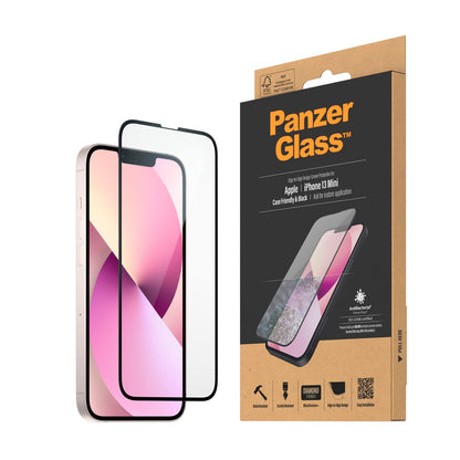 PanzerGlass™ Screen Protector for iPhone 13 mini Case Friendly Black