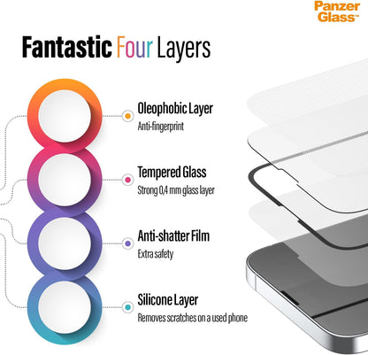 PanzerGlass™ Screen Protector for iPhone 13 mini Case Friendly Black
