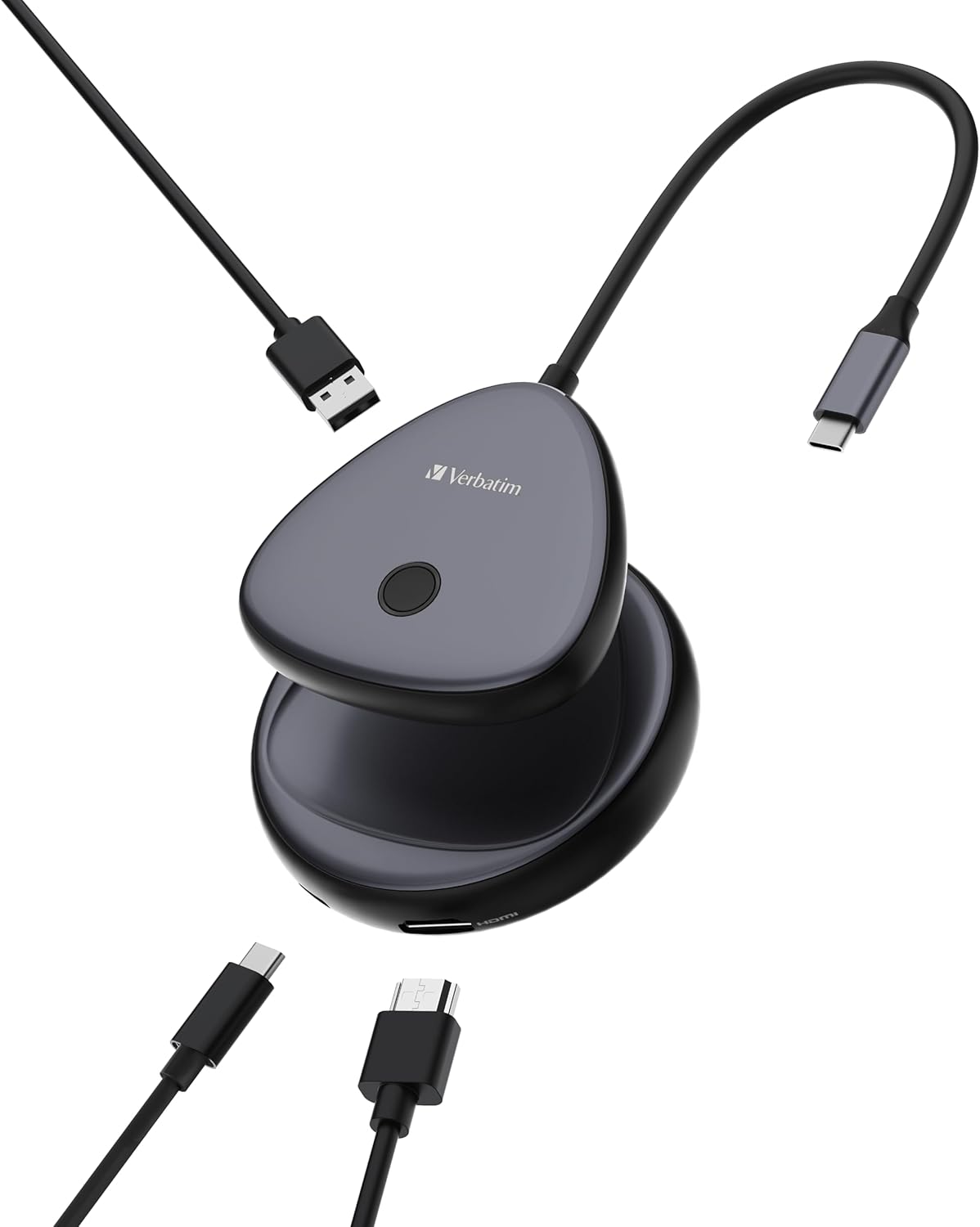 Verbatim Trasmettitore e ricevitore wireless HDMI 4K per streaming, trasmissione video/audio, extender wireless HDMI per laptop, PC, smartphone a TV, monitor