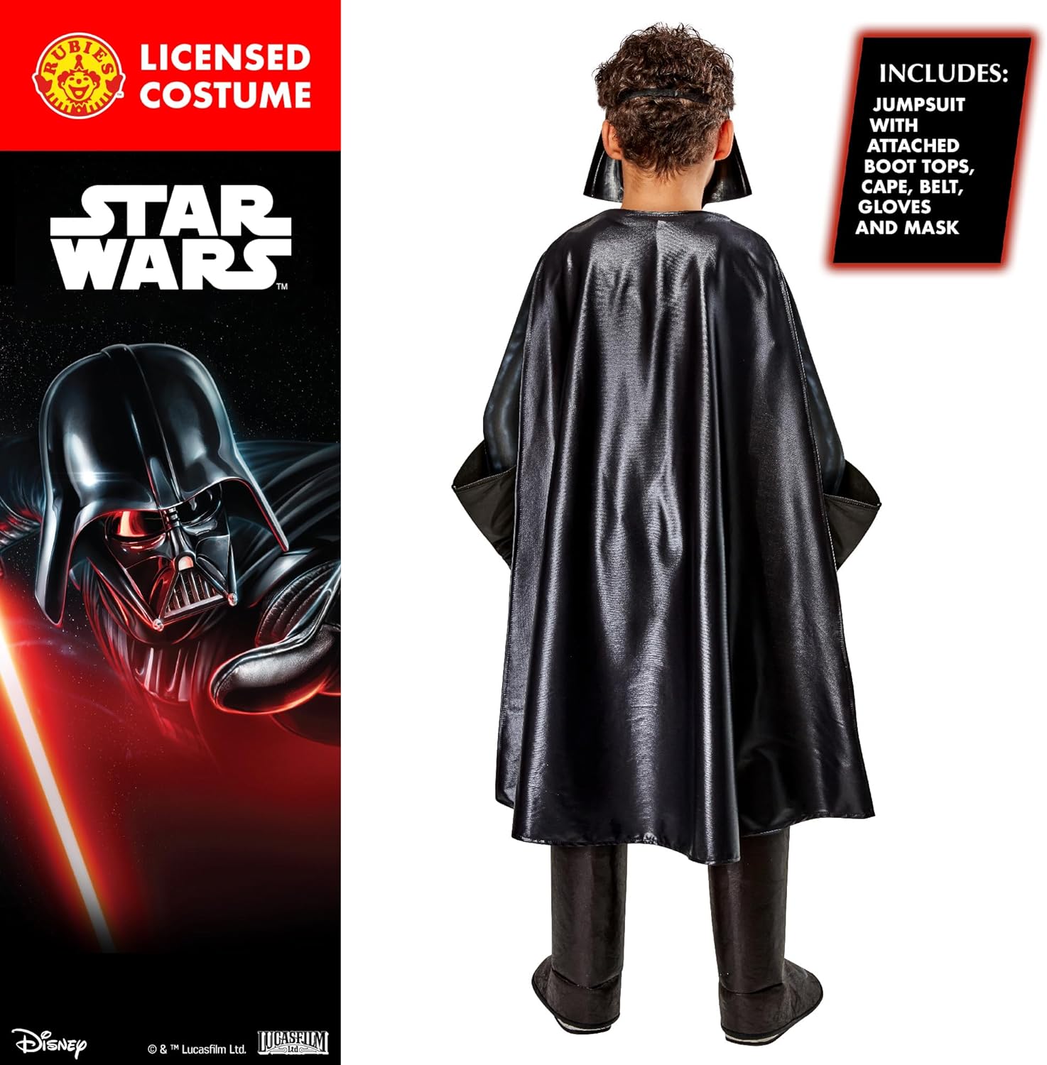 Rubie's Official Darth Vader Premium Child Costume, Kids Superhero Fancy Dress 5-6 Years