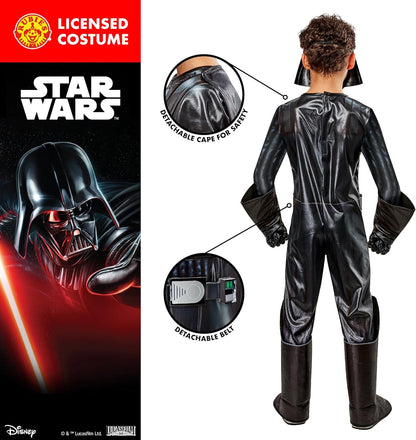 Rubie's Official Darth Vader Premium Child Costume, Kids Superhero Fancy Dress 5-6 Years