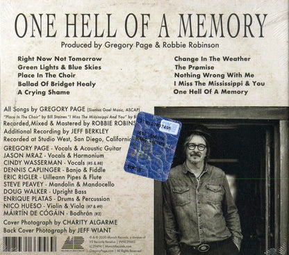 Gregory Page - One Hell Of A Memory