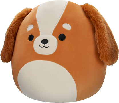 Squishmallows SQCR05413 12-Inch-Ysabel The Brown and White Spaniel, Multicolour