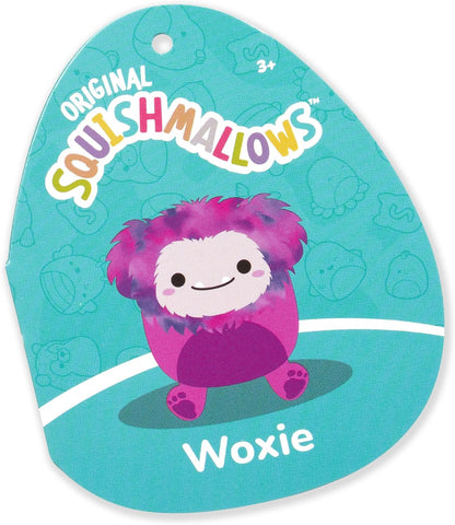 SQUISHMALLOWS SQCR05417 12-Inch Magenta Tie-Dye Mane Plush, Woxie The Bigfoot