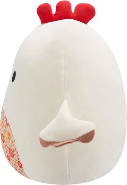 Squishmallows SQCR05418 Todd The Beige Rooster with a Floral Belly