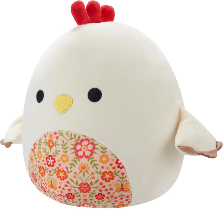 Squishmallows SQCR05418 Todd The Beige Rooster with a Floral Belly