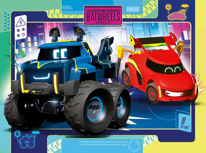Ravensburger Batman Batwheels Jigsaw Puzzles for Kids Age 3 Years Up - 4 in a Box (12, 16, 20, 24 Pieces) - Educational Toys and Games for Children